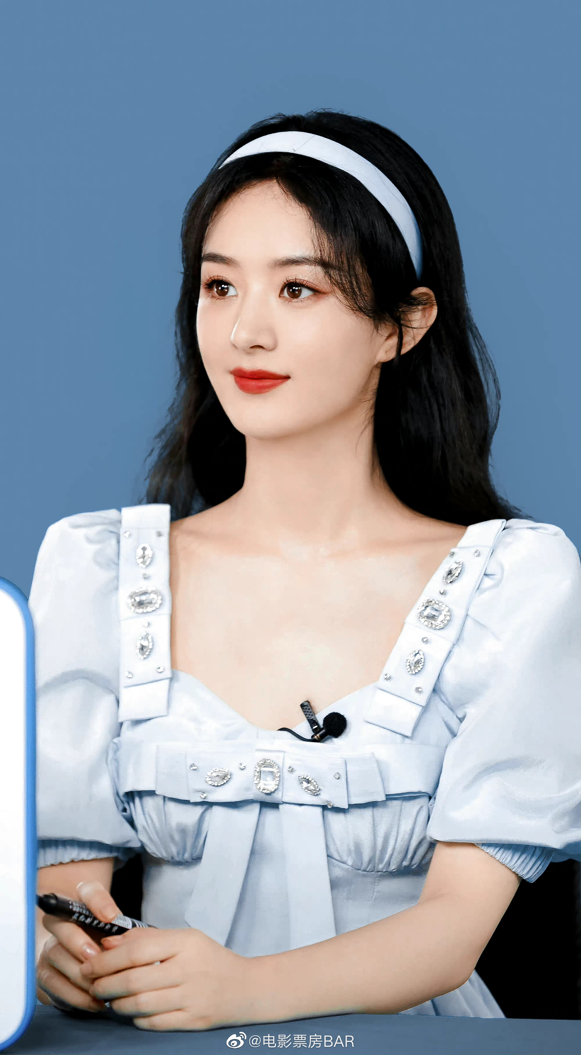 赵丽颖直播图甜美清纯少女感