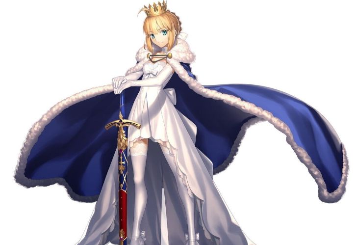 fgo呆毛王新款白色礼服手办彩色原型公开c妈版礼服升级款式