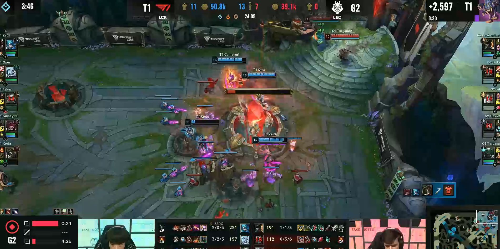 RNG决赛要注意了！T1打G2暴露中单战术，Faker小炮打爆加里奥休闲区蓝鸢梦想 - Www.slyday.coM