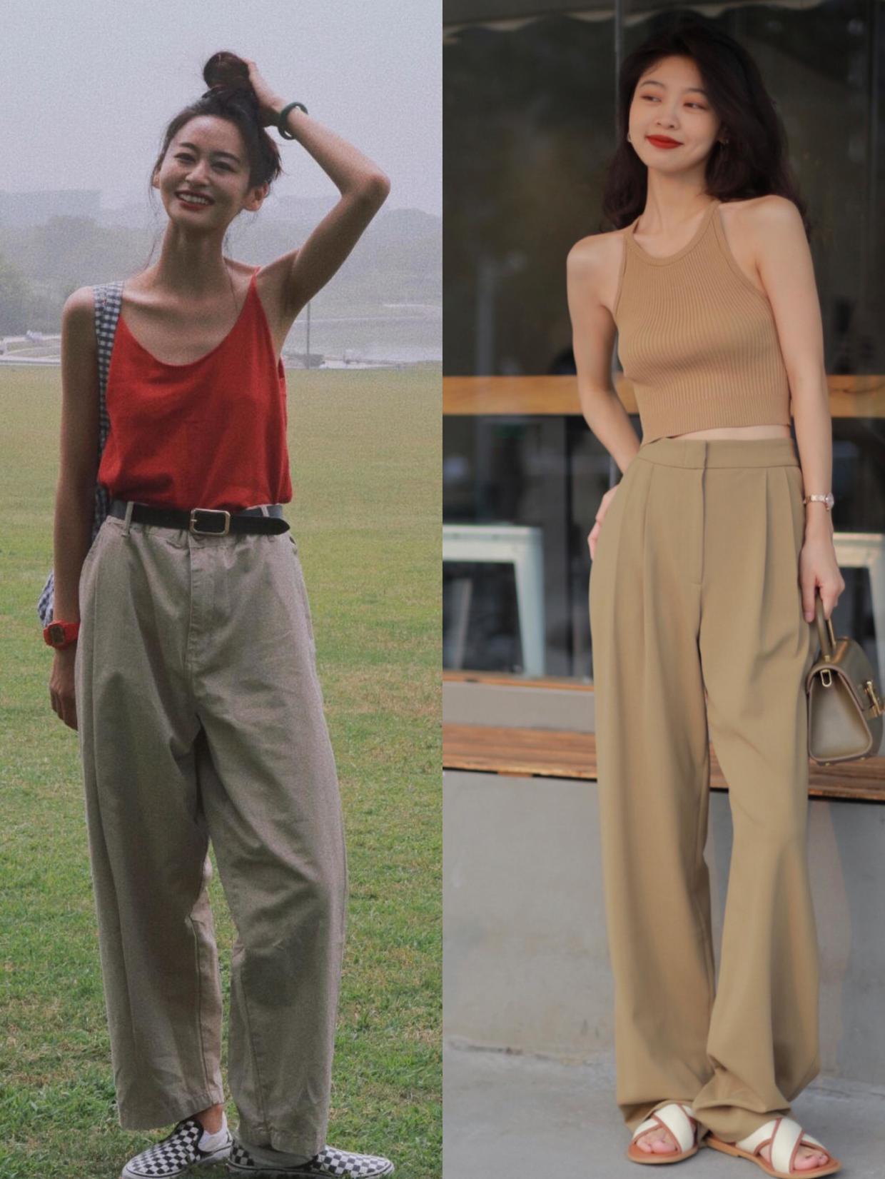 吊带衫怎么穿才能性感又得体？模仿这4款搭配，出街回头率爆表休闲区蓝鸢梦想 - Www.slyday.coM