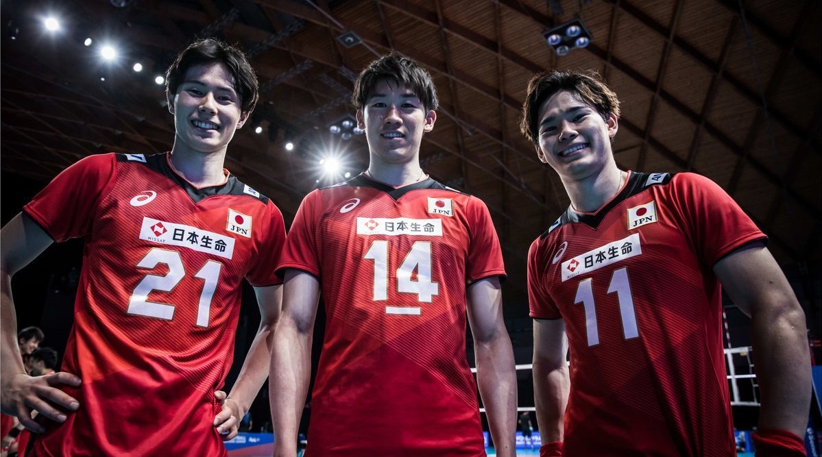 日本男排三叉戟石川佑希西田有志高桥蓝世界男排联赛集锦titans