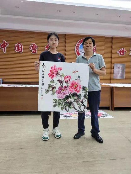 中国著名画家康颂伟先生收马冠壹,倪楚宁为入室弟子__财经头条