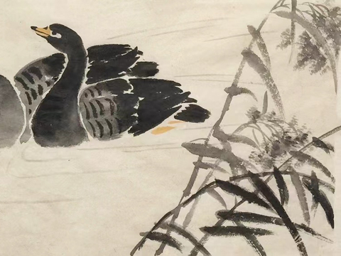 画家王雁的芦雁作品赏鉴
