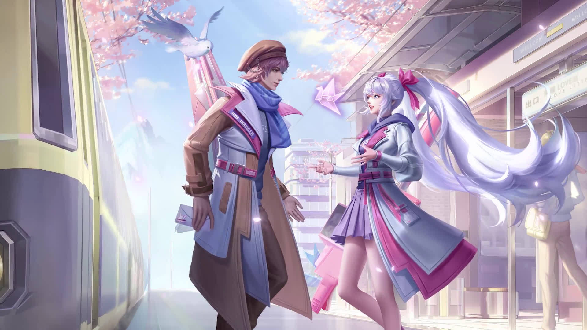 时之恋人星元皮肤海报设计故事发布有一天你会回来看到这封信而那时我