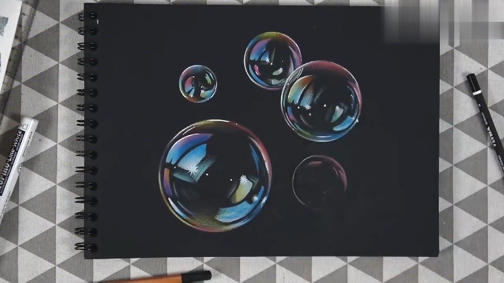 很简单一看就会的彩铅画泡泡学起来吧绘画参考手绘67