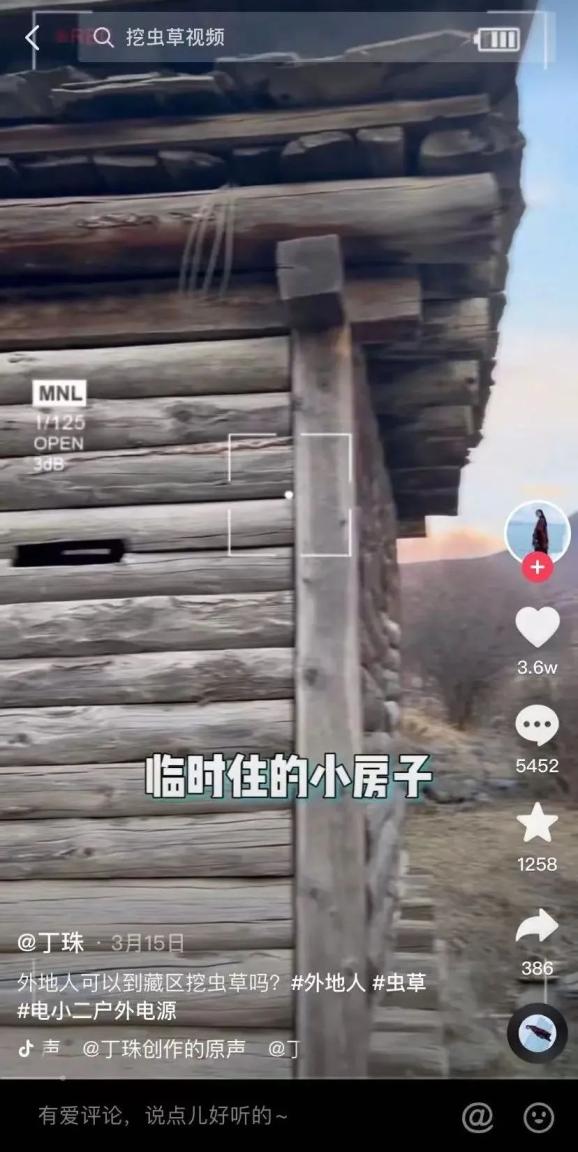 临时的小木屋 / 图源账号名