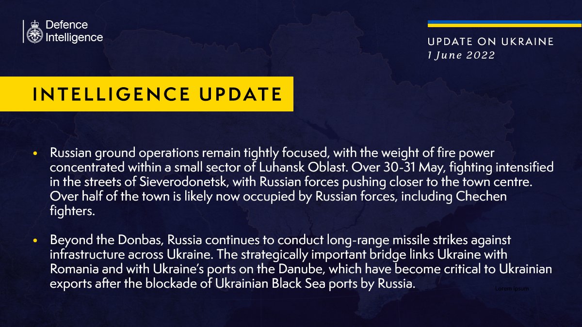 英国防部:：俄军逼近北顿涅茨克市中心 或占领过半区域