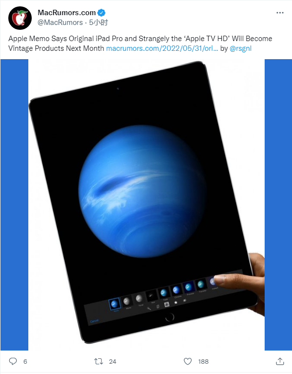 苹果iPhone 4S/6s、iPad Pro初代、Apple TV HD将过时休闲区蓝鸢梦想 - Www.slyday.coM