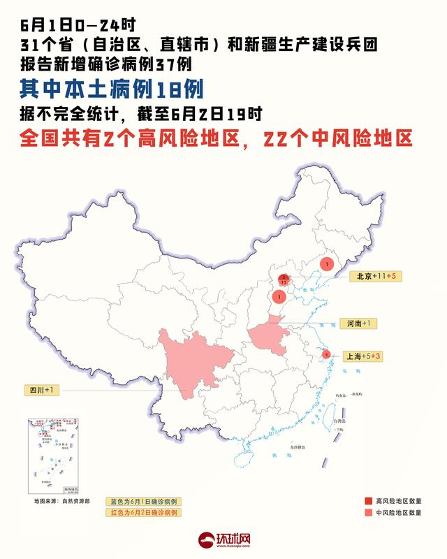 疫情晚報昨日共10省市區出現病例全國高中風險區222上海疫情進入向