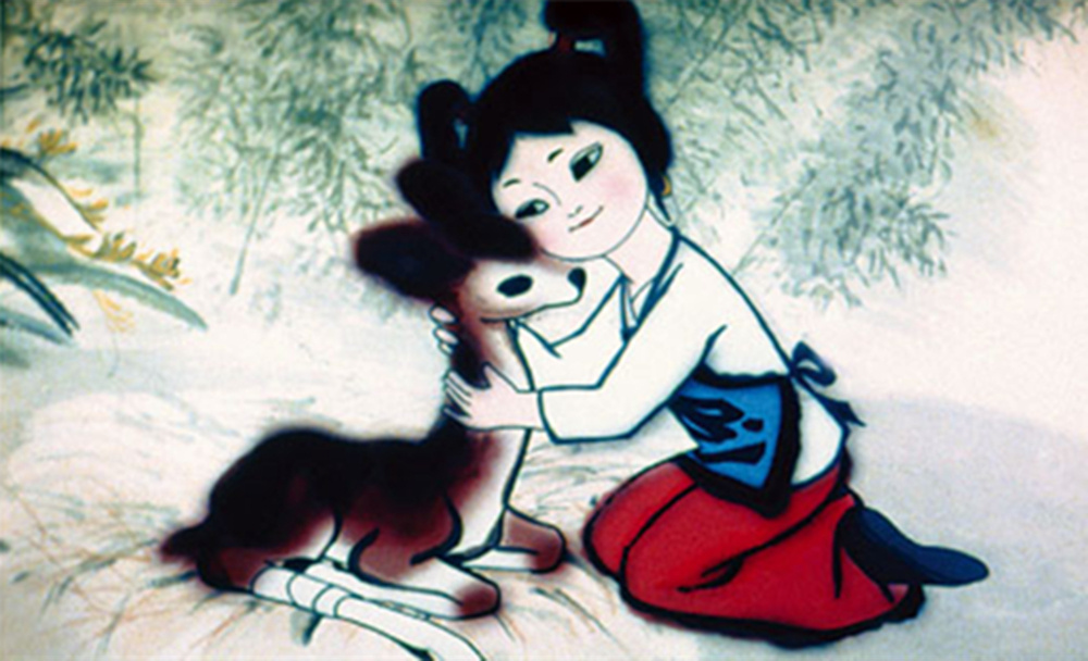 动画电影《鹿铃》剧照.