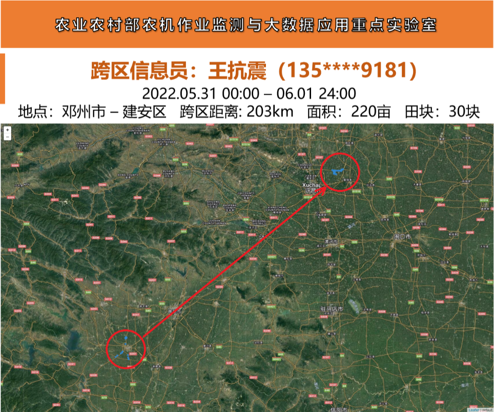 跨区信息员长距离跨区监测