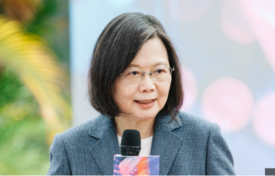 蔡英文资料图（图片来源：台湾中时新闻网）