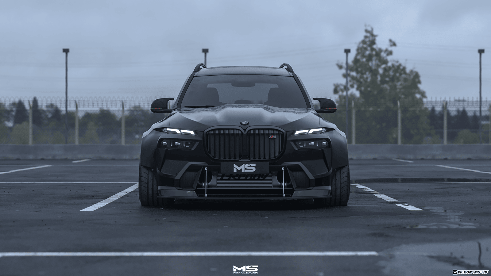 新款宝马x7前脸太丑宽体黑武士美颜开启后你们爱了吗