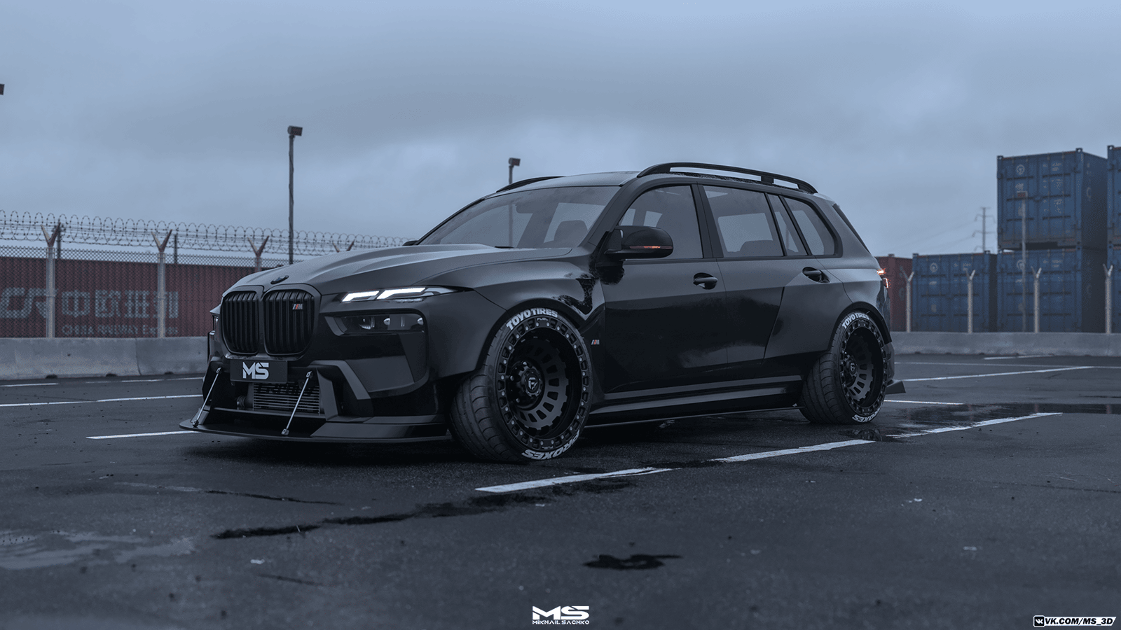 新款宝马x7前脸太丑宽体黑武士美颜开启后你们爱了吗