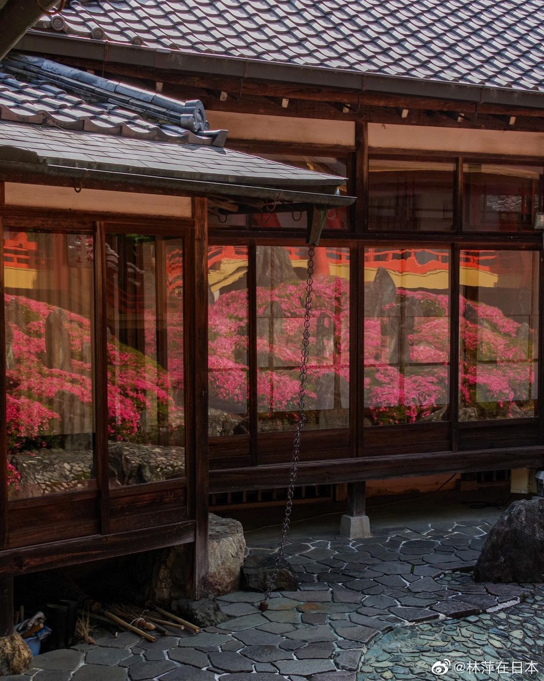 京都松尾大社境内松风苑的曲水之庭