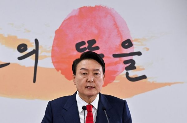 韩国总统尹锡悦资料图。（彩色通稿）