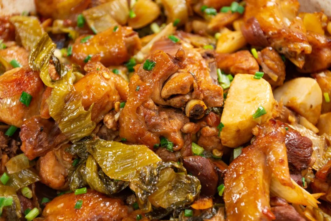 就这样,芋头抢了鸡肉的风头,一