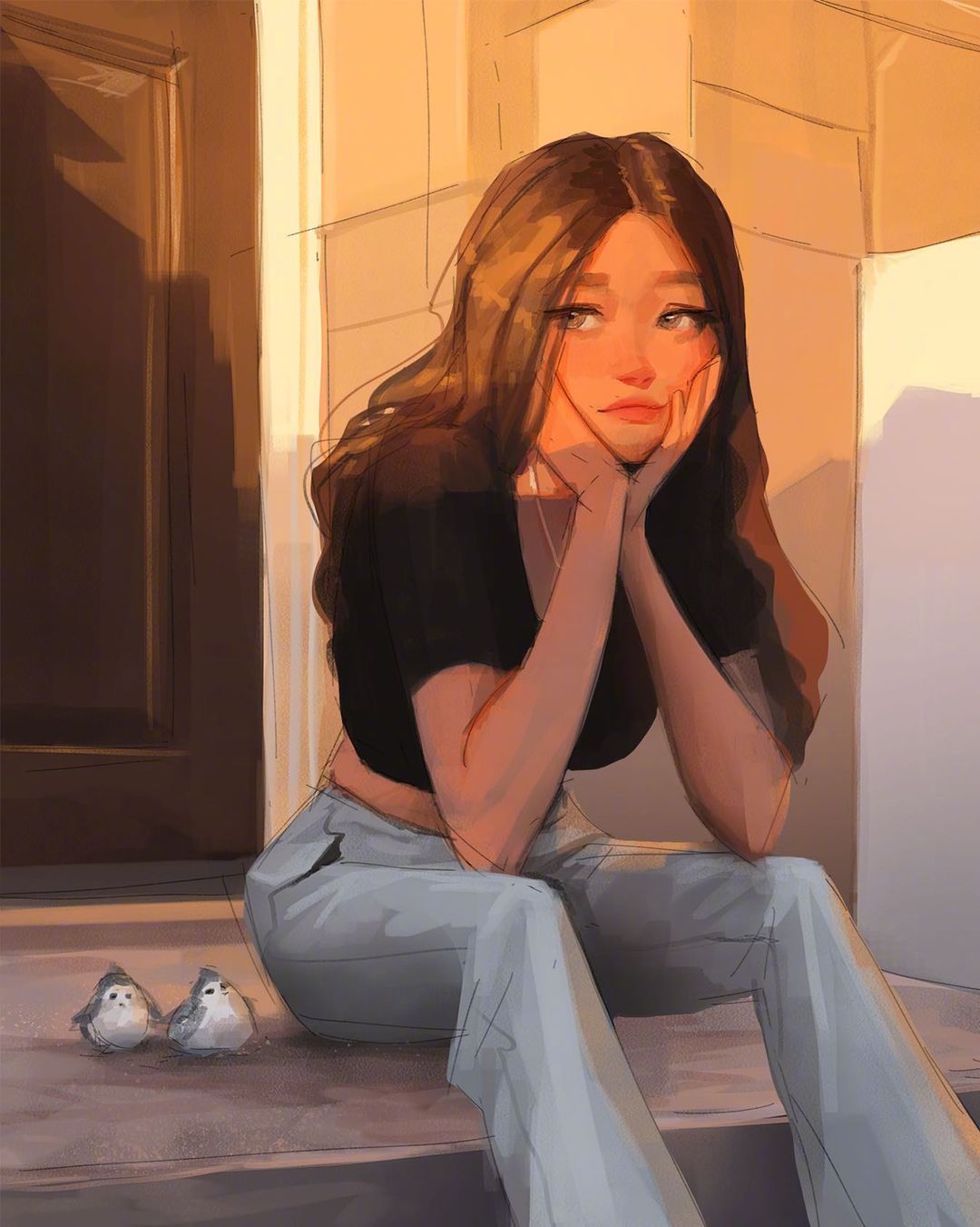 插画师sam yang 笔下小姐姐们的日常|姐们|插画师|笔下_新浪新闻