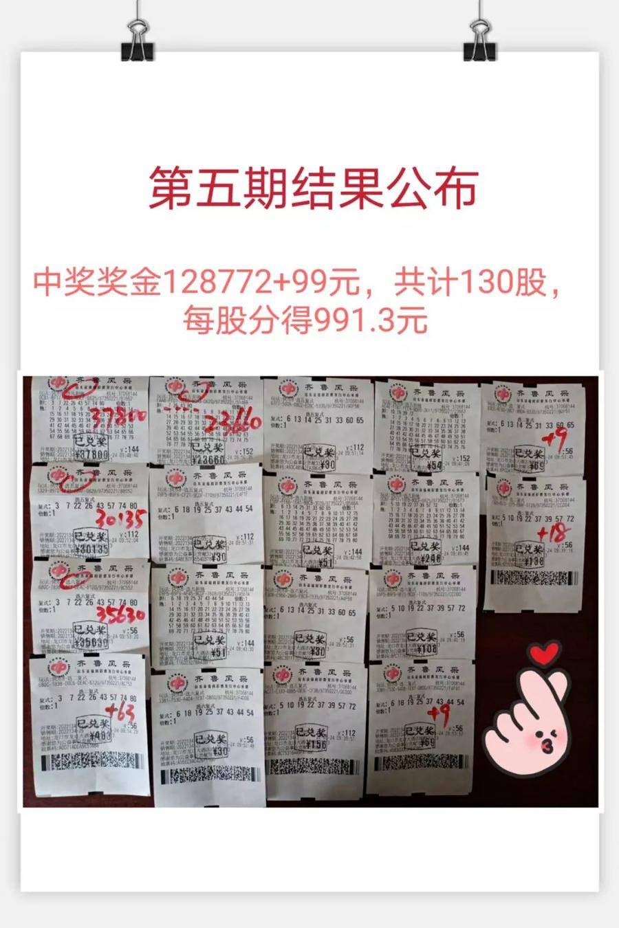 期期中奖单期斩获128871元这个快乐8合买团真牛