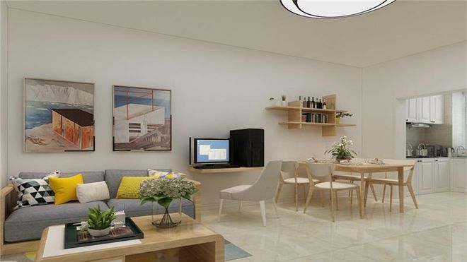 50平米的房子虽然小，但很温馨，有了现代风格的衬托，美呆了！休闲区蓝鸢梦想 - Www.slyday.coM