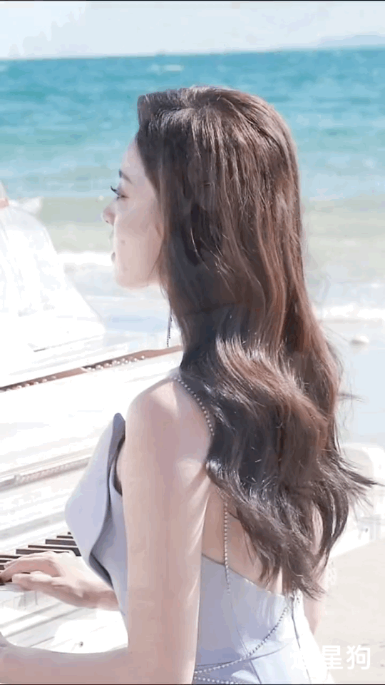 古力娜扎在海边这套图真的可以美哭我