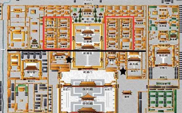御膳房位置图除此之外,御膳房的领导称为"管理事务大臣",由皇帝亲自