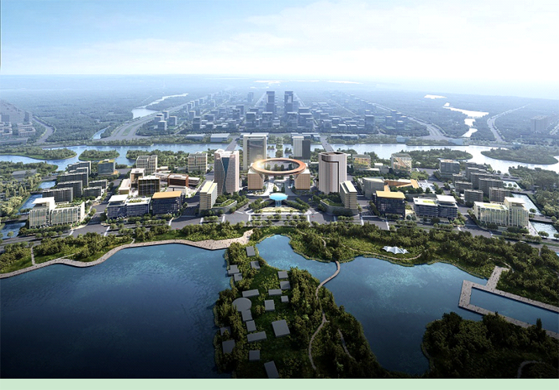 滴水湖金融湾规划效果图