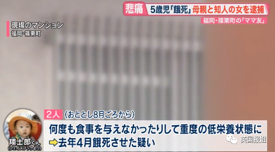 日本5岁男童活活饿死！亲妈被魔鬼闺蜜洗脑三年不给饭吃，皮包骨头如骷髅休闲区蓝鸢梦想 - Www.slyday.coM