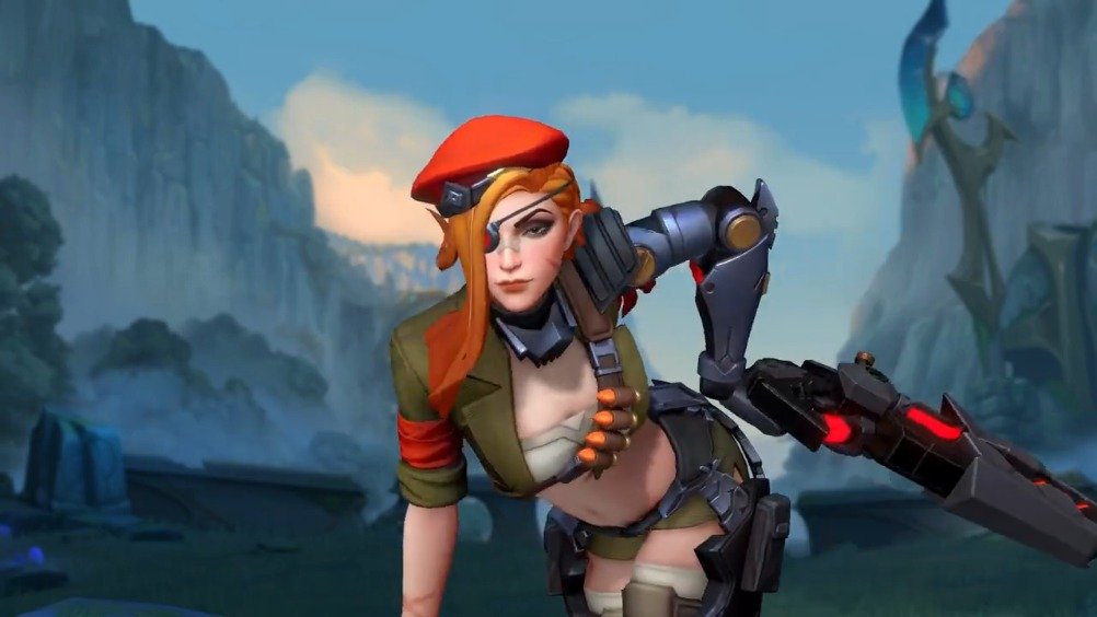 英雄联盟手游 抵抗军战姬 厄运小姐 皮肤预览