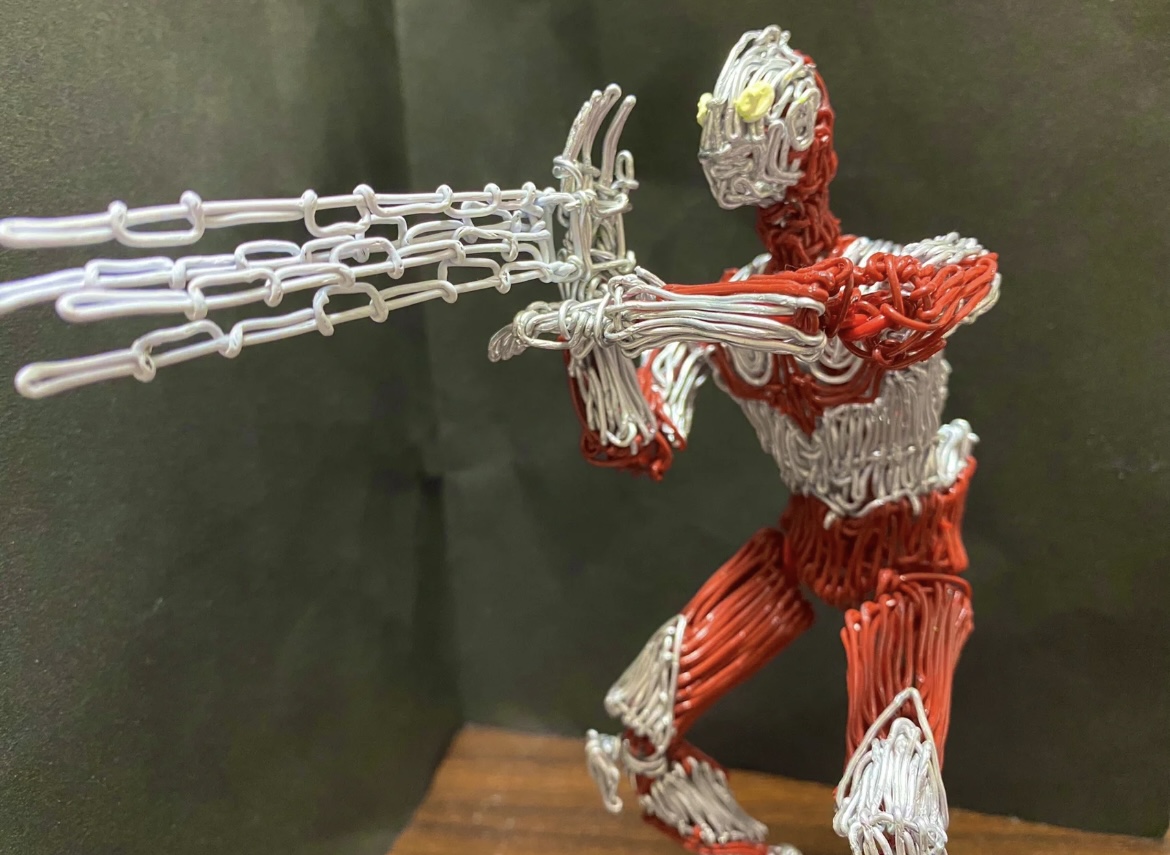 铁丝制作可动奥特曼模型