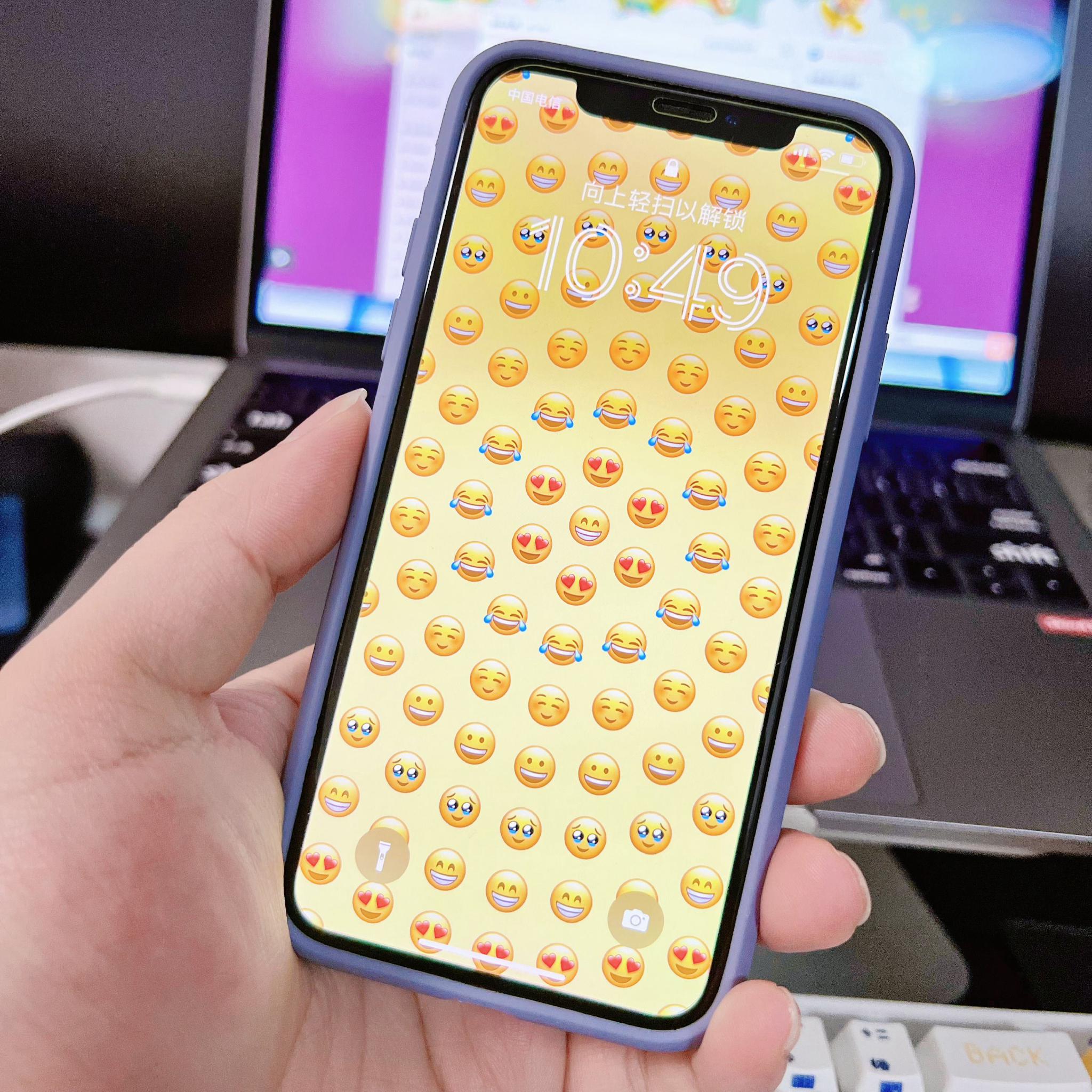 有一说一,iOS16的自定义emoji壁纸,还是蛮好玩的 ~|有一说一|壁纸|好玩_新浪新闻