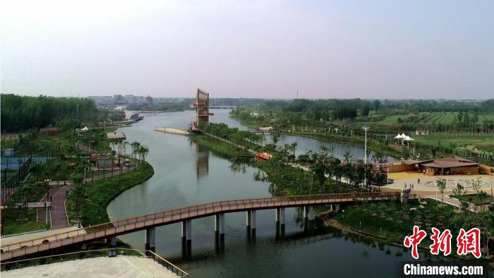 河北枣强:打造"一河两湖"景观带