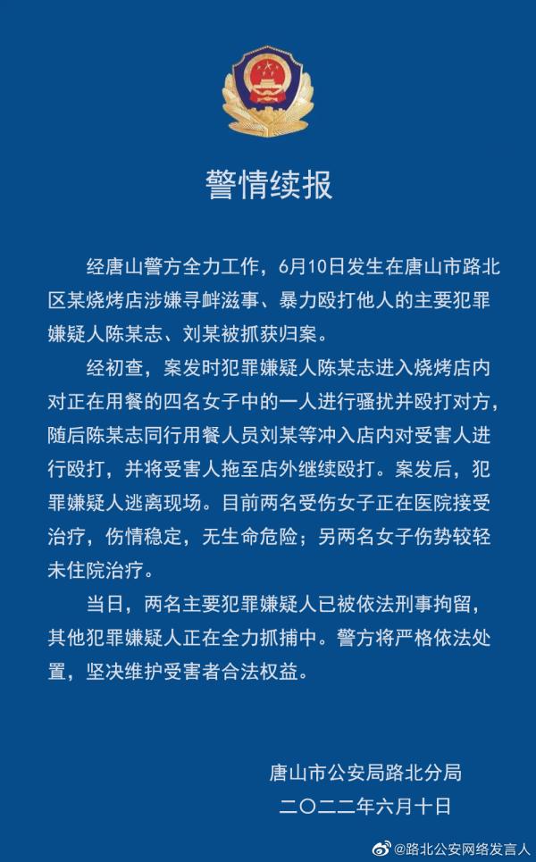烧烤店打人事件已抓获5人,央媒评:扫黑除恶绝不能有盲区休闲区蓝鸢梦想 - Www.slyday.coM 烧烤店打人事件已抓获5人,央媒评:扫黑除恶绝不能有盲区休闲区蓝鸢梦想 - Www.slyday.coM