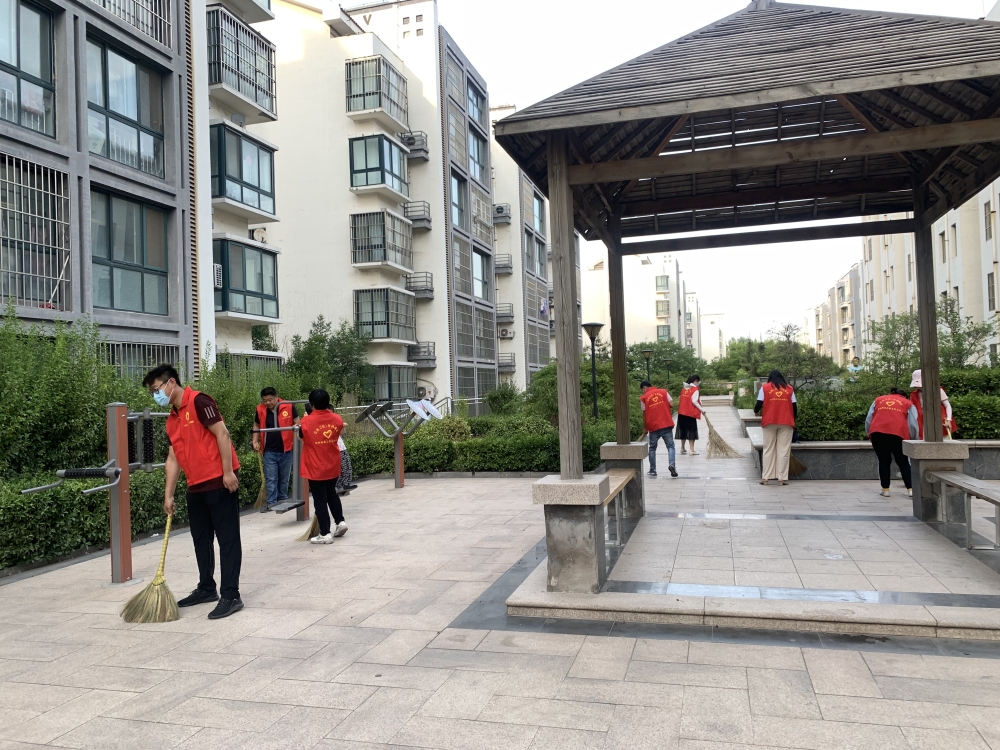 高密市朝阳街道开展在职党员进社区志愿服务活动