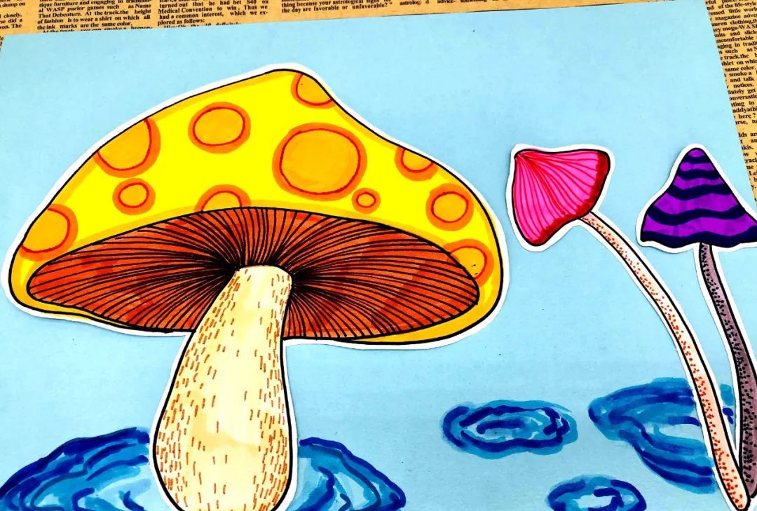 少儿美术汇综合创意绘画教程下雨天的风景