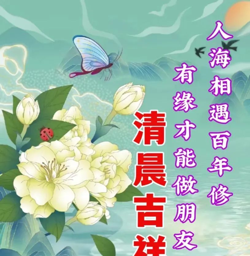 最新创意的早安图片带字带祝福语唯美早安问候图片精选