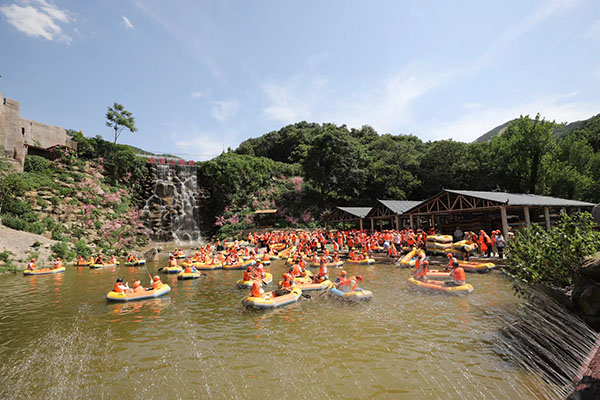 驻马店市驿城区:金顶山峡谷漂流激情开漂|金顶山|峡谷|驿城区_新浪
