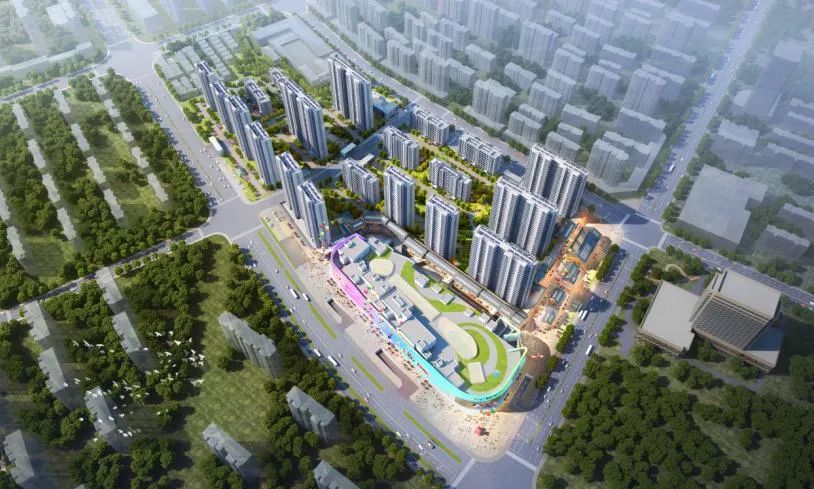 滨海新悦城·吾悦广场总建筑面积约50万㎡,涵盖约12万㎡吾悦广场购物
