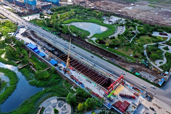 赵家岗西站为长春市城市轨道交通2号线东延工程第四座车站,采用明挖法