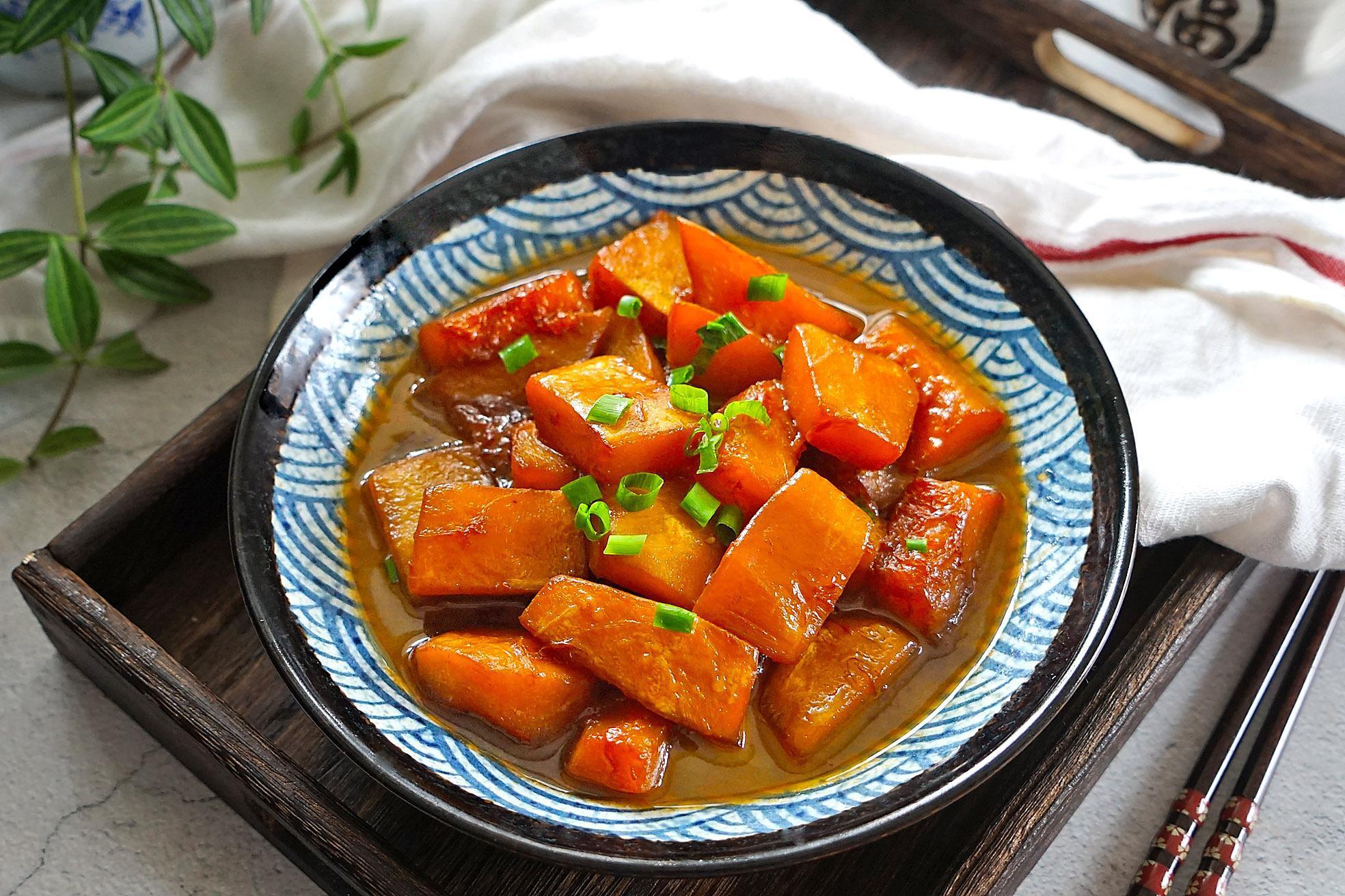 美味的家常炒南瓜