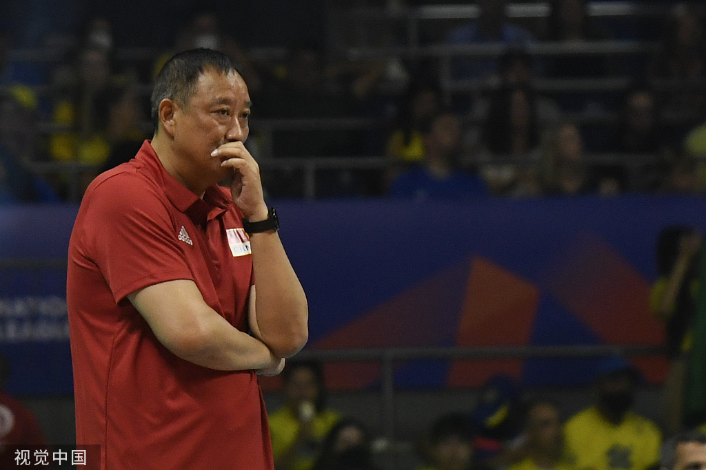 中国男排主教练吴胜.