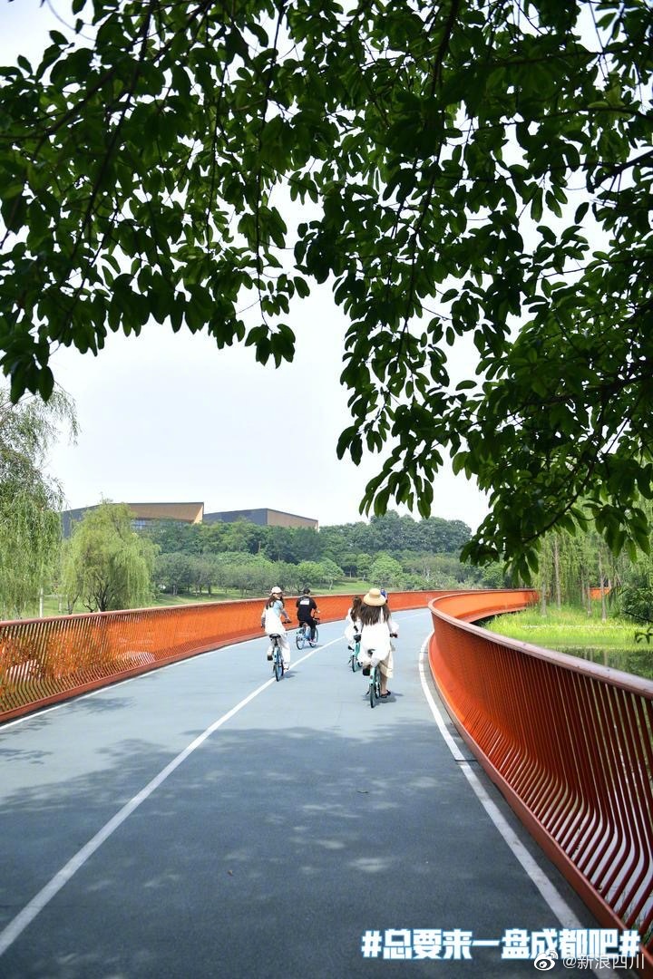 在成都新铁人三项之一的环城绿道上