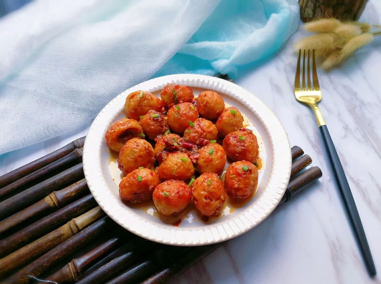 美味的虎皮鹌鹑蛋