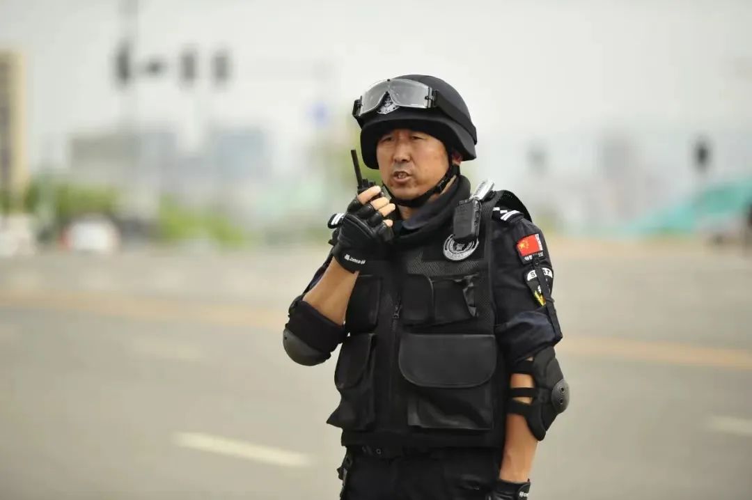 孙建军在巡逻执勤.&nbsp; 受访者供图