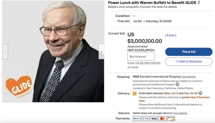 巴菲特最后一次的慈善午餐拍卖，今年的「天价午餐」或能再创新高休闲区蓝鸢梦想 - Www.slyday.coM