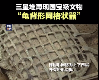 神奇！三星堆发现“龟背形网格状器”，网友：长得好像华夫饼休闲区蓝鸢梦想 - Www.slyday.coM