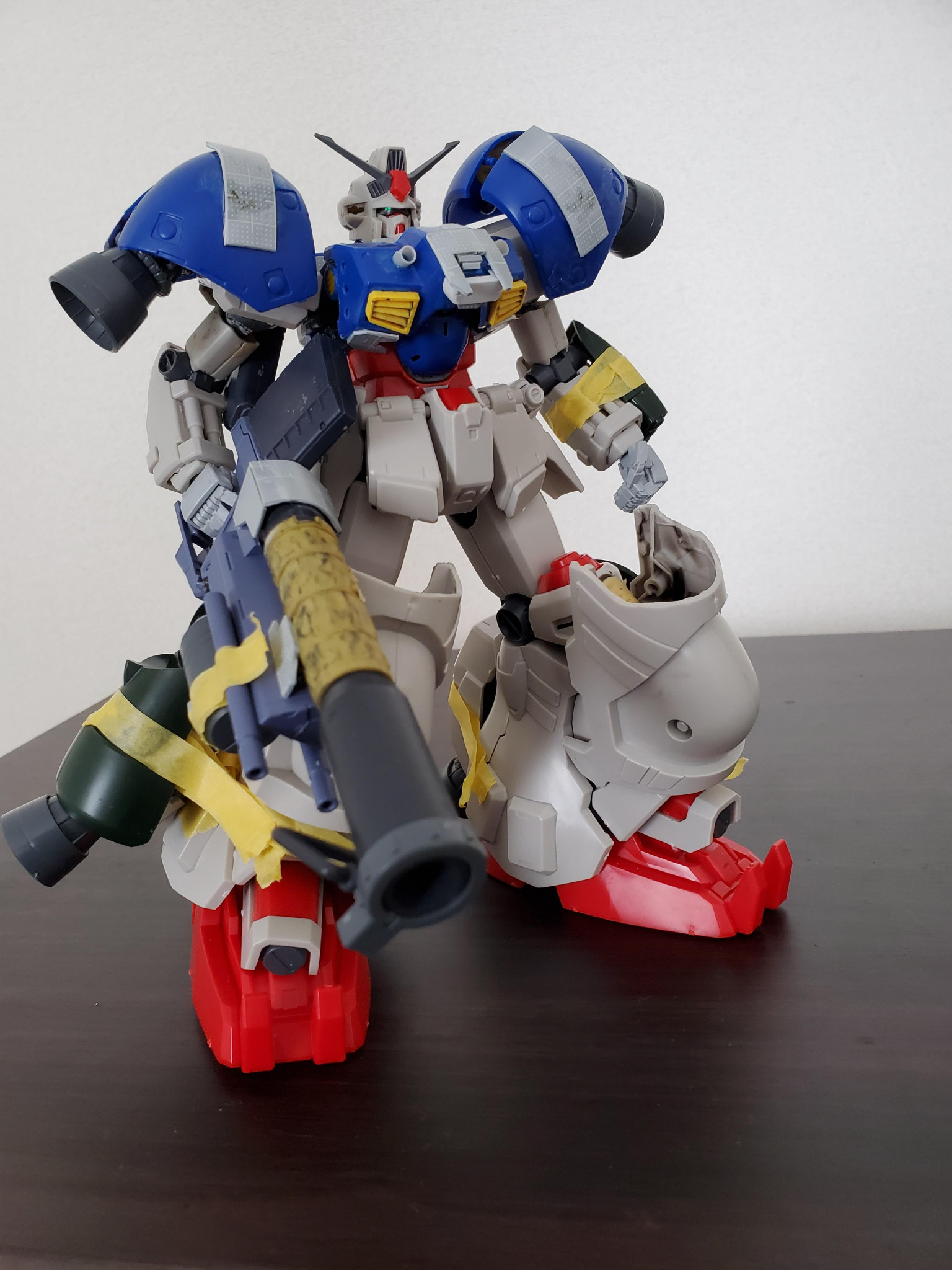 夸张外形全装备gp02高达模型改造