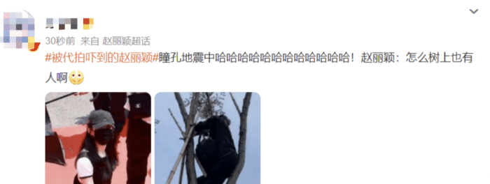赵丽颖片场被代拍吓到！偷拍者扛相机爬树上，屋顶趴成一排太危险休闲区蓝鸢梦想 - Www.slyday.coM