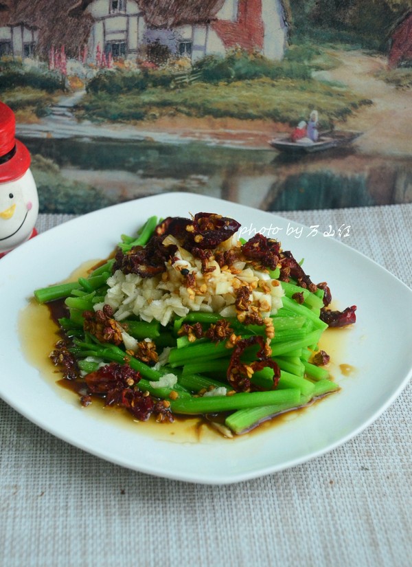 炝拌苋菜梗|苋菜|步骤|辣椒_新浪新闻