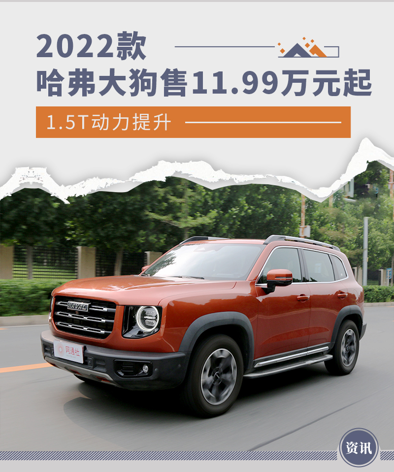 15t动力提升2022款哈弗大狗售价1199万元起